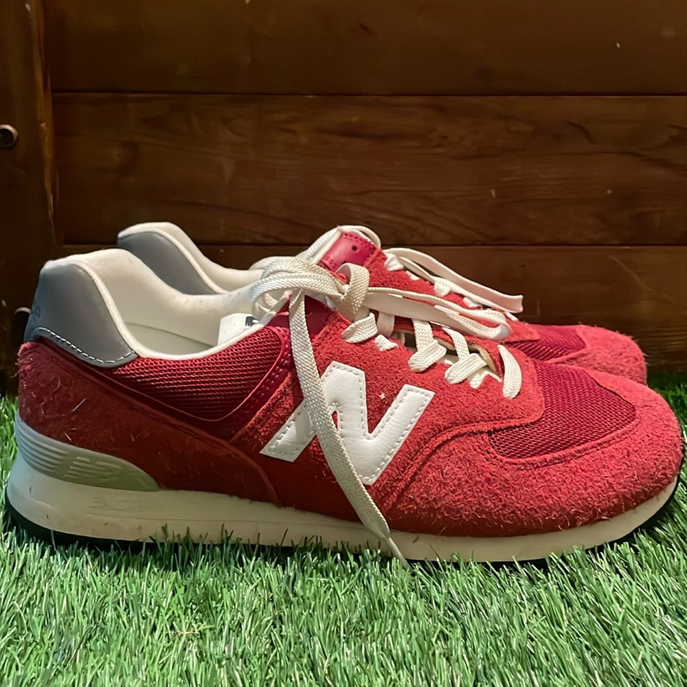 Red new balance tennis 574 size 11
